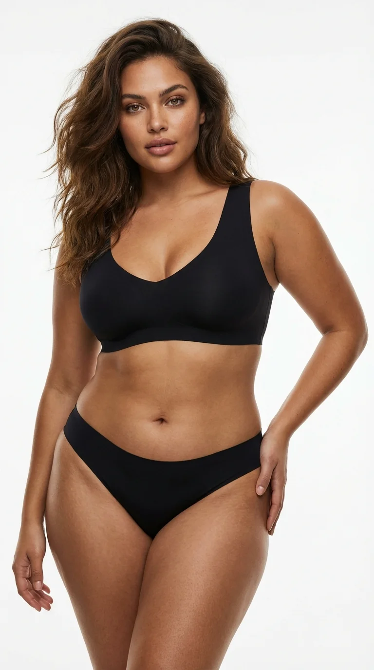 DOMİNANT İz Yapmayan Siyah Brazilian Külot - Detay Görünüm